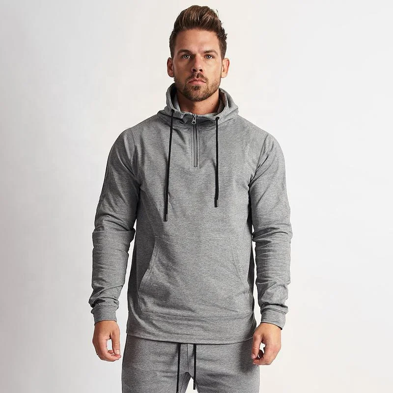 

Wholesale Cotton Spandex Mens Pullover Running Gym Athletic Sport Men's Blank Sweatshirt Hoodies, Various colors