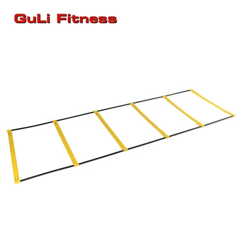 

Guli Fitness Wholesale Multifunction 2 in1 Soccer Training Foldable Speed Ladder With  Agility Elevation Ladder, Yellow&black or customized