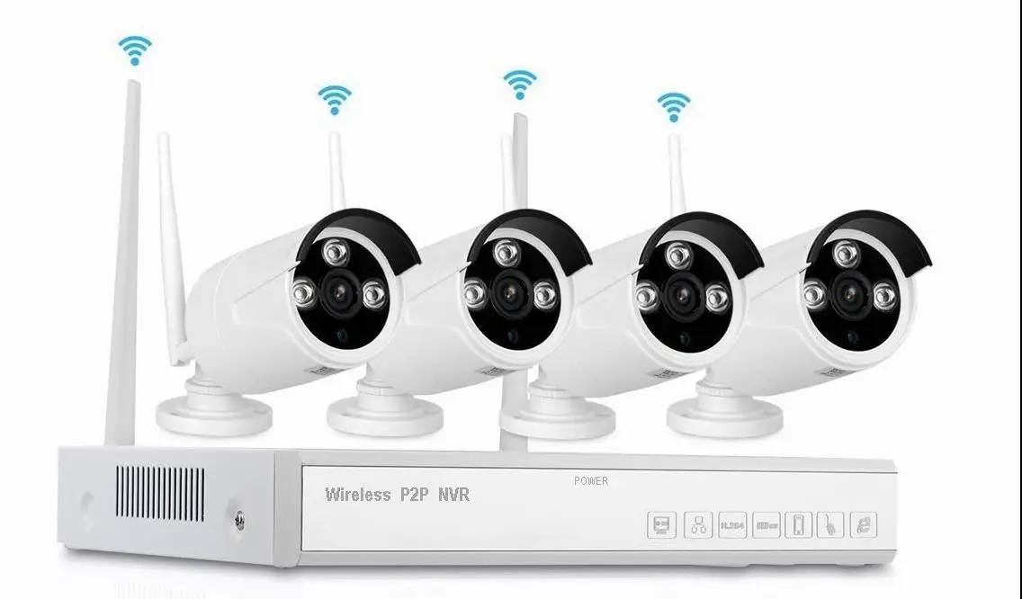Factory Price 4ch Home Security Surveillance Camera Recordable 1080p