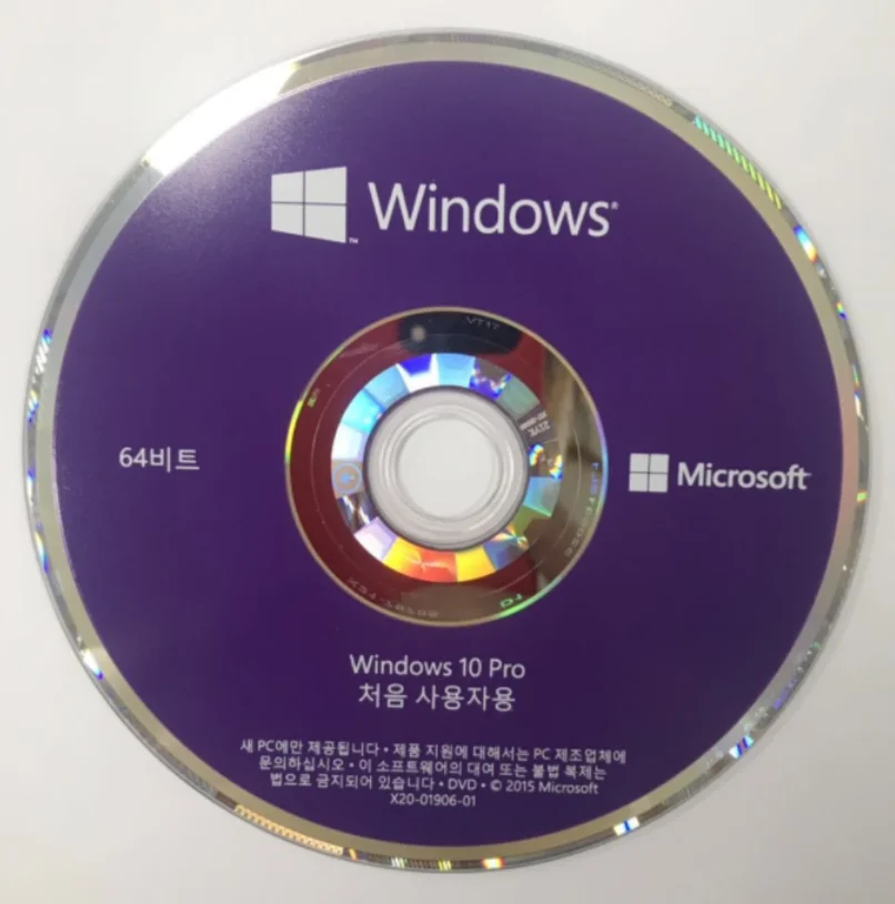 

Korean Version windows 10 professional OEM DVD package FFP key dvd