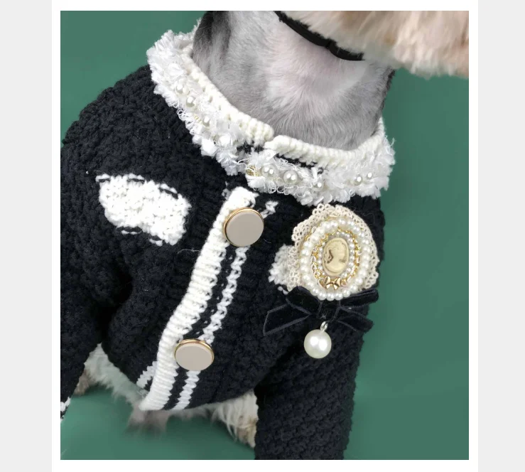 

Hot Sell Luxury Pet Clothes Pet Sweater Dog Shirt Coat