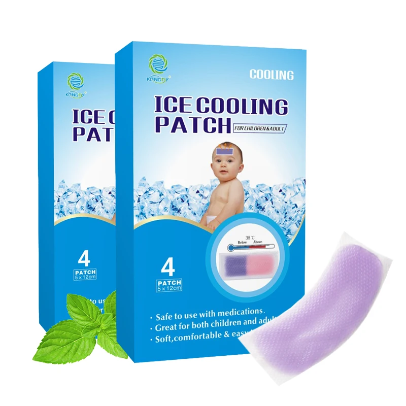 

High quality hydrogel fever cooling patch cooling gel antipyretic patch safety cooling gel patch
