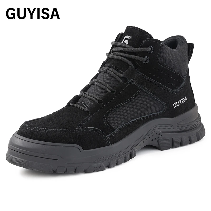 GUYISA Brand  Safety Shoes  High Top Anti-smash and Anti-puncture Insulated 10KV Safety Shoes