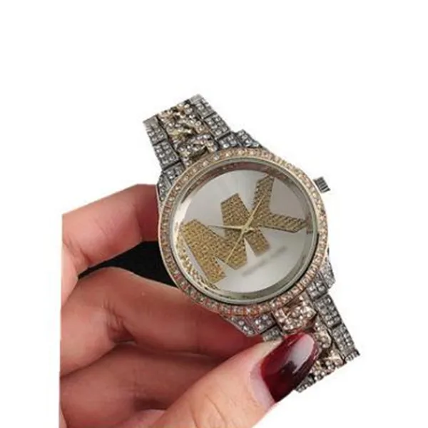 

Foreign trade fashion women's watches inlaid with diamonds British steel belt women's watch trends wristwatch women