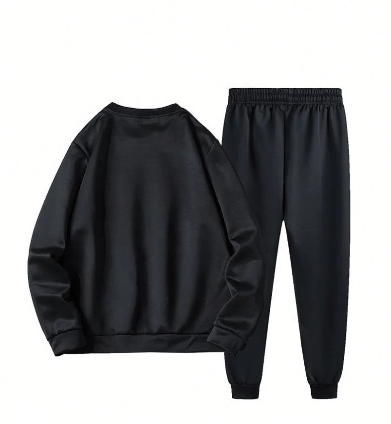 

2021 New Arrival Fashionable Casual Tracksuit Autumn Long Sleeve Pants 4xl Plus Size 2 Piece Sweatsuit Set Men, Custom color