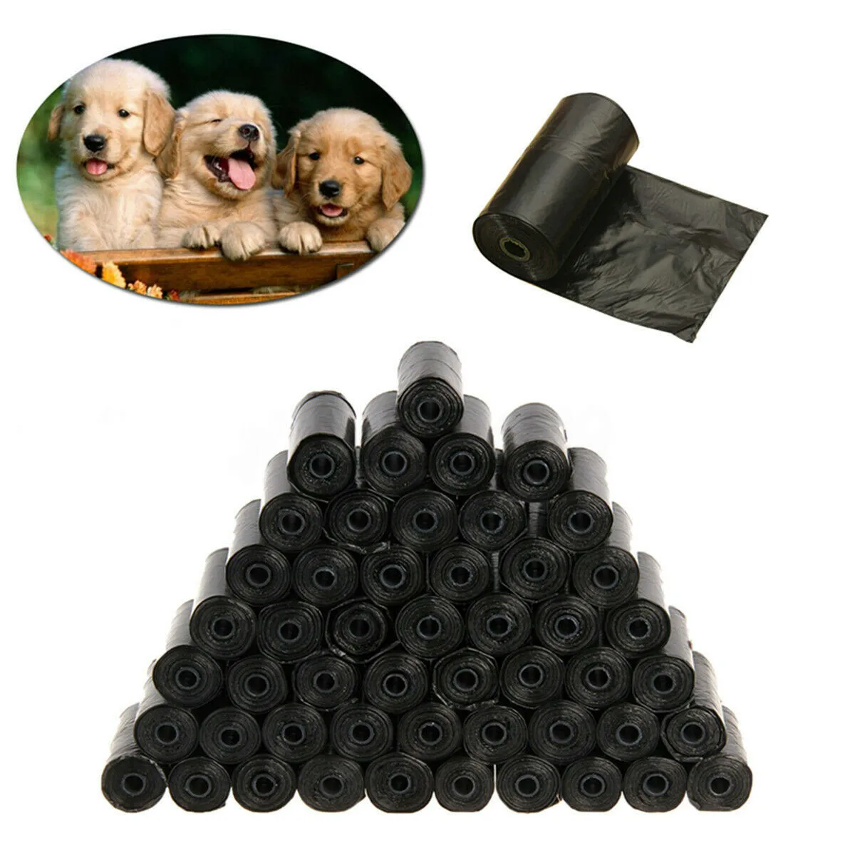 

AUS Biodegradable Dog Poo Bags Pet Waste Poop Pick Up Clean Garbage Bag 20pcs