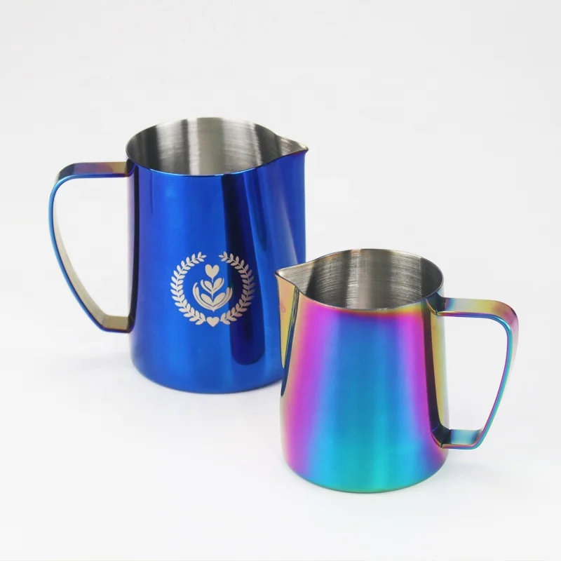 

stainless steel espressoco milk jug cup frothing coffee pitcher, Customized