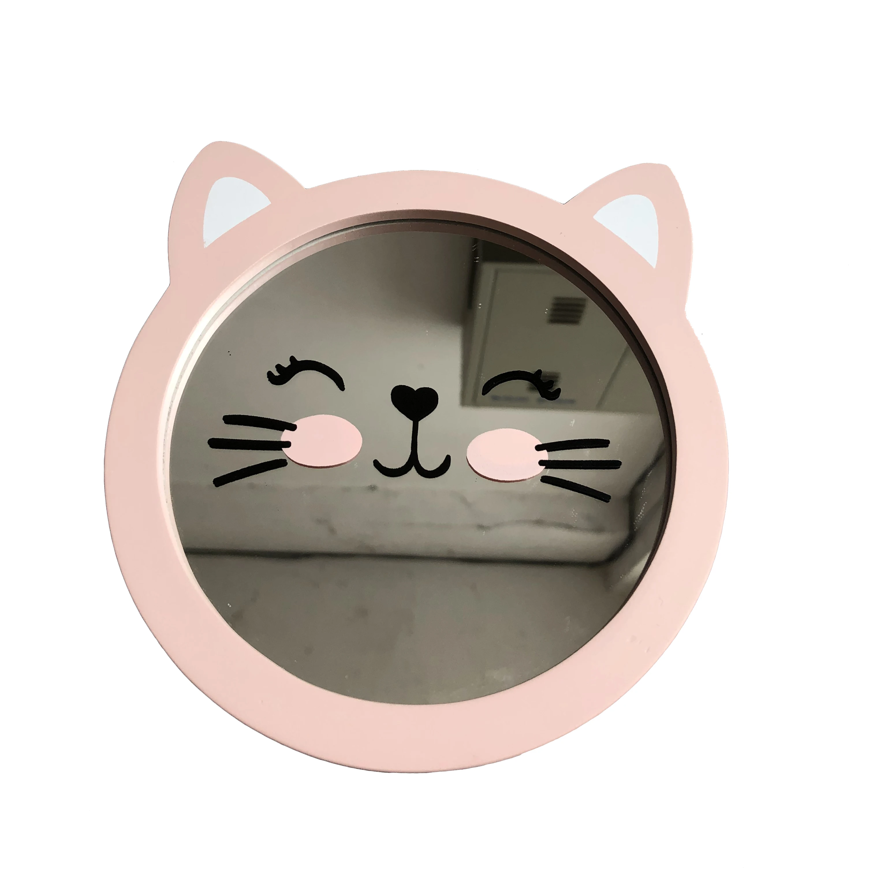 Cute Living Room Decorative Wall Hanging Mount Cat Shape Decor Wooden