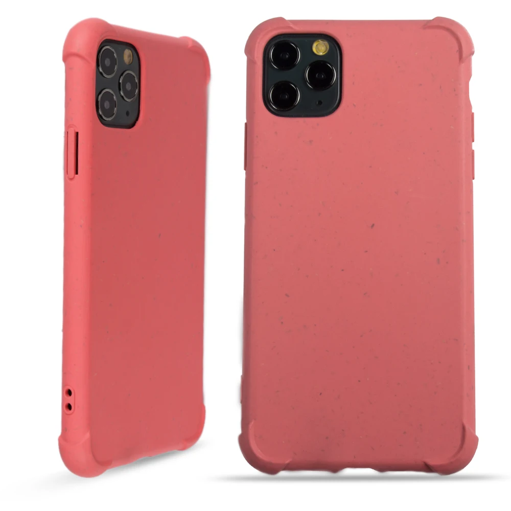 

New Trend Customize Logo Original Manufactory Wheat Phone Case Compose With PLA+PBAT Real 100% Biodegradable For Iphone, Custom