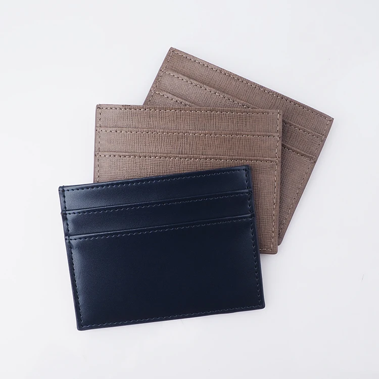 

Cardholder Custom Thin Slim Minimalist Leather Front Pocket Credit Card Holder
