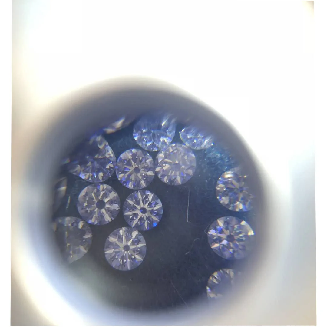 

EX cut small carat synthetic polished cut lab grown diamond HPHT, G-h or as you need