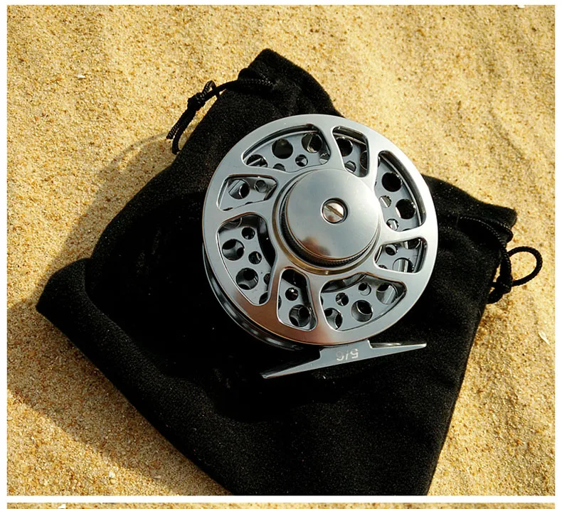 

Newest 3/4 to 9/10 Fly Reel Large Arbor Aluminum Fish Skin Painting Fly Fishing Reel Hand-Changed Fishing Reel