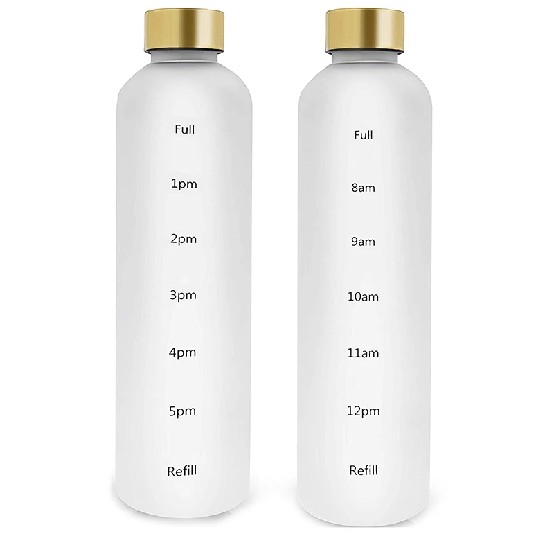 

32oz Custom Logo BPA Free Soda Frosted sublimation Sports Drinking Water Bottle Motivational Glass Bottle with Time Marker