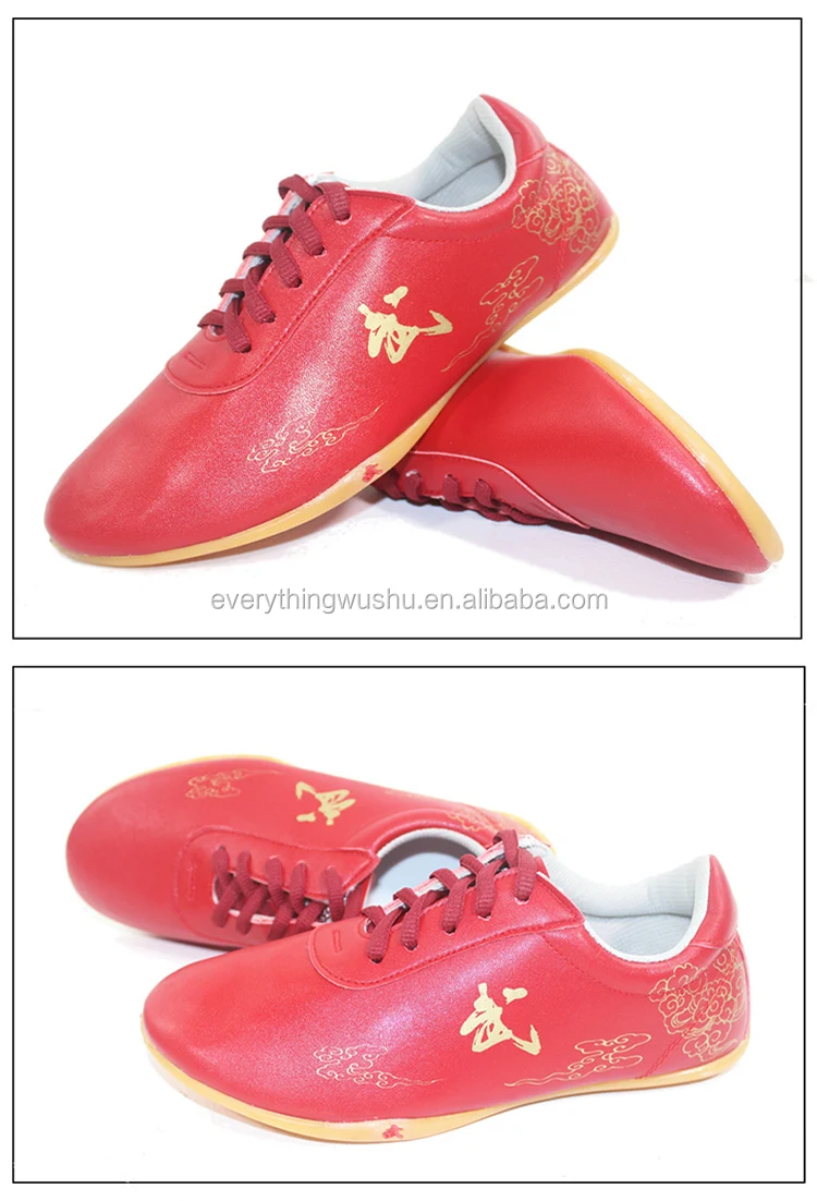 New Arrival Cowhide Tai Chi Shoes Wushu Kung Fu Shoes Unisex Sports Martial Arts Shoes