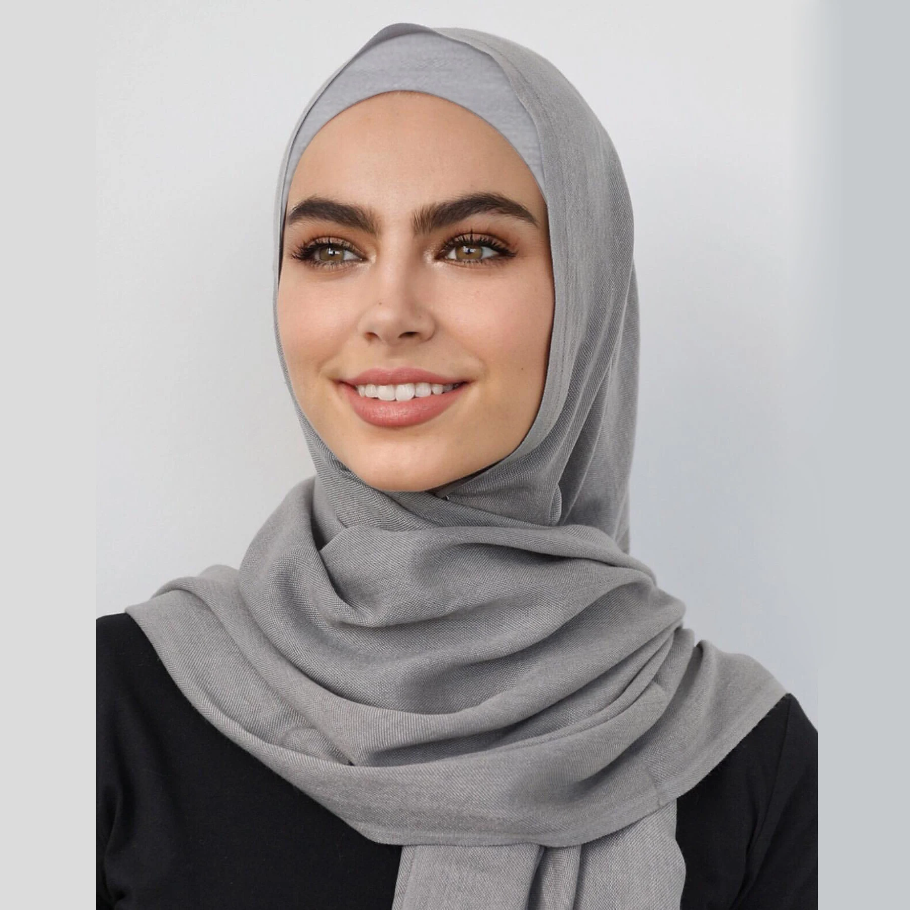

Customized Pantone Color modal viscose Hijab with Match Same Color Underscarf Matching Color Inner Muslim modal Scarf