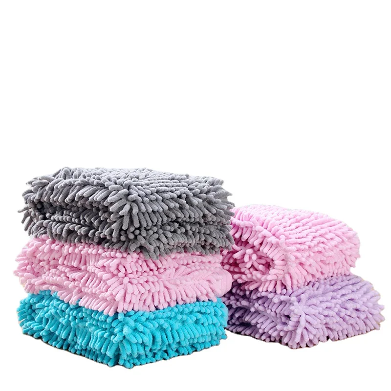 

RTS Fast Dispatch Pet Bath Towel Ultra Soft Microfiber Chenille Dog Dry Towel Super Absorbent Durable Quick Drying Towel 85x60cm, Blue , green , pink ,purple , grey