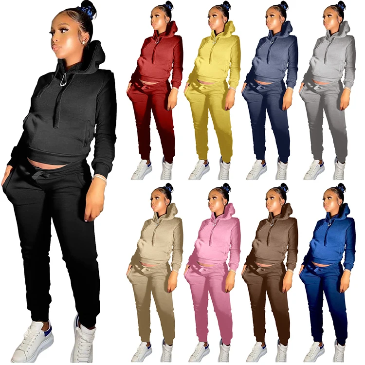 

Casual 2 piece velvet fall clothing women sweatsuit set tracksuit, 9colors