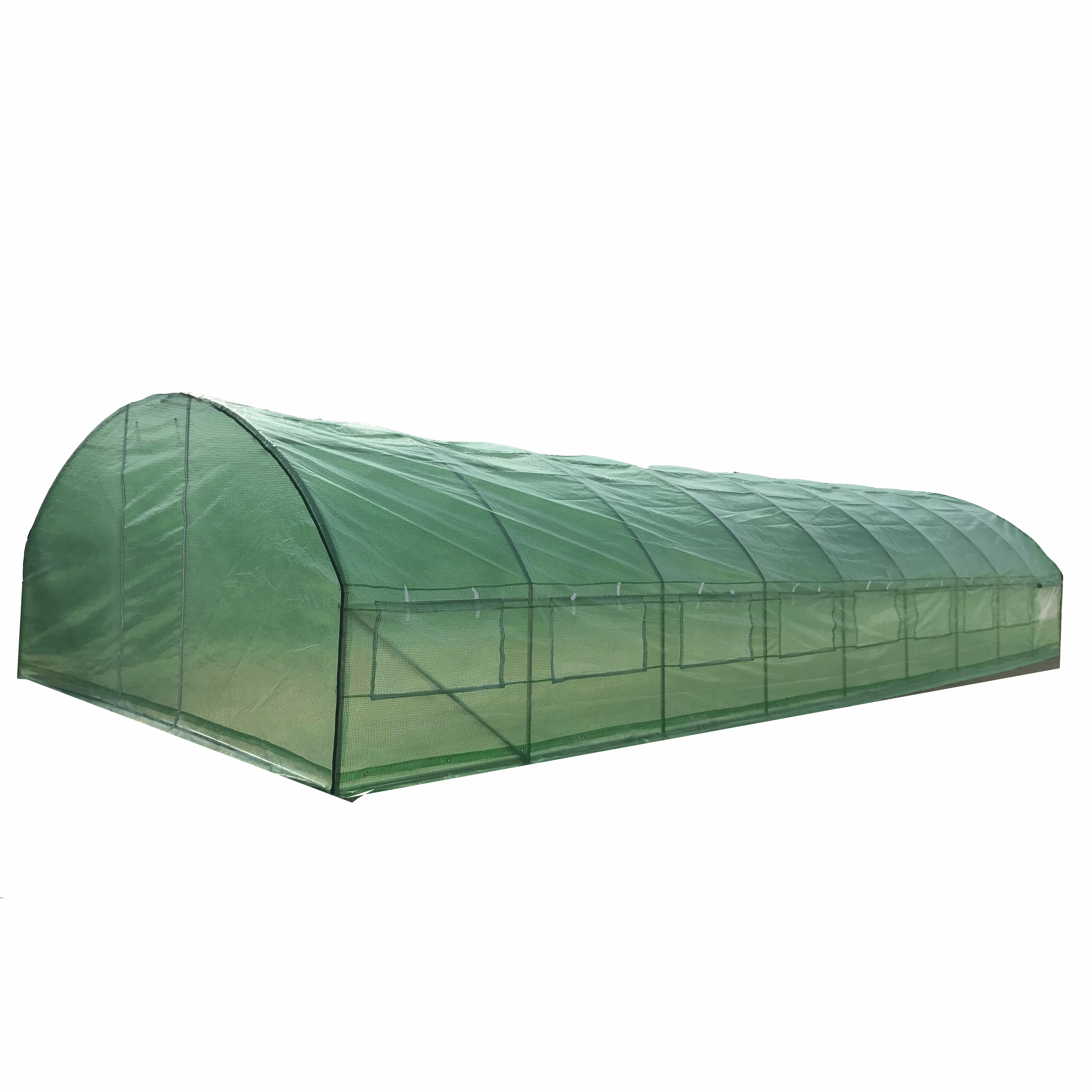 

4x11m plastic walk-in tunnel greenhouse, Transparent