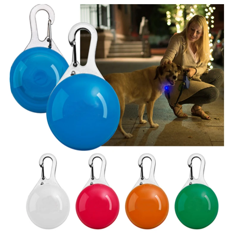 Christmas Light up Cat Dog Pendant , Night Safety Clip on Pet Dog Light For Collars, LED Flashing Glow Dog Pendant Tag