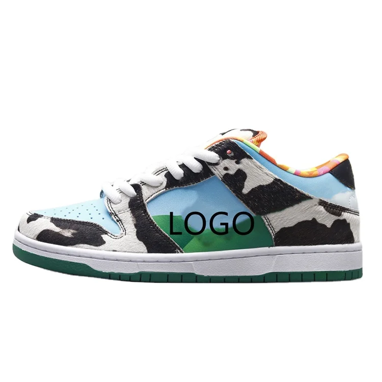 

Imitation cow hair leather surface SB Dunks Low sports skateboard shoes trendy casual shoes, Green