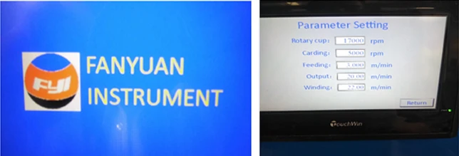 Textile Rotor Spinning Open End Spinning Machine Price for yarn Spinning System with touch screen DW7042H