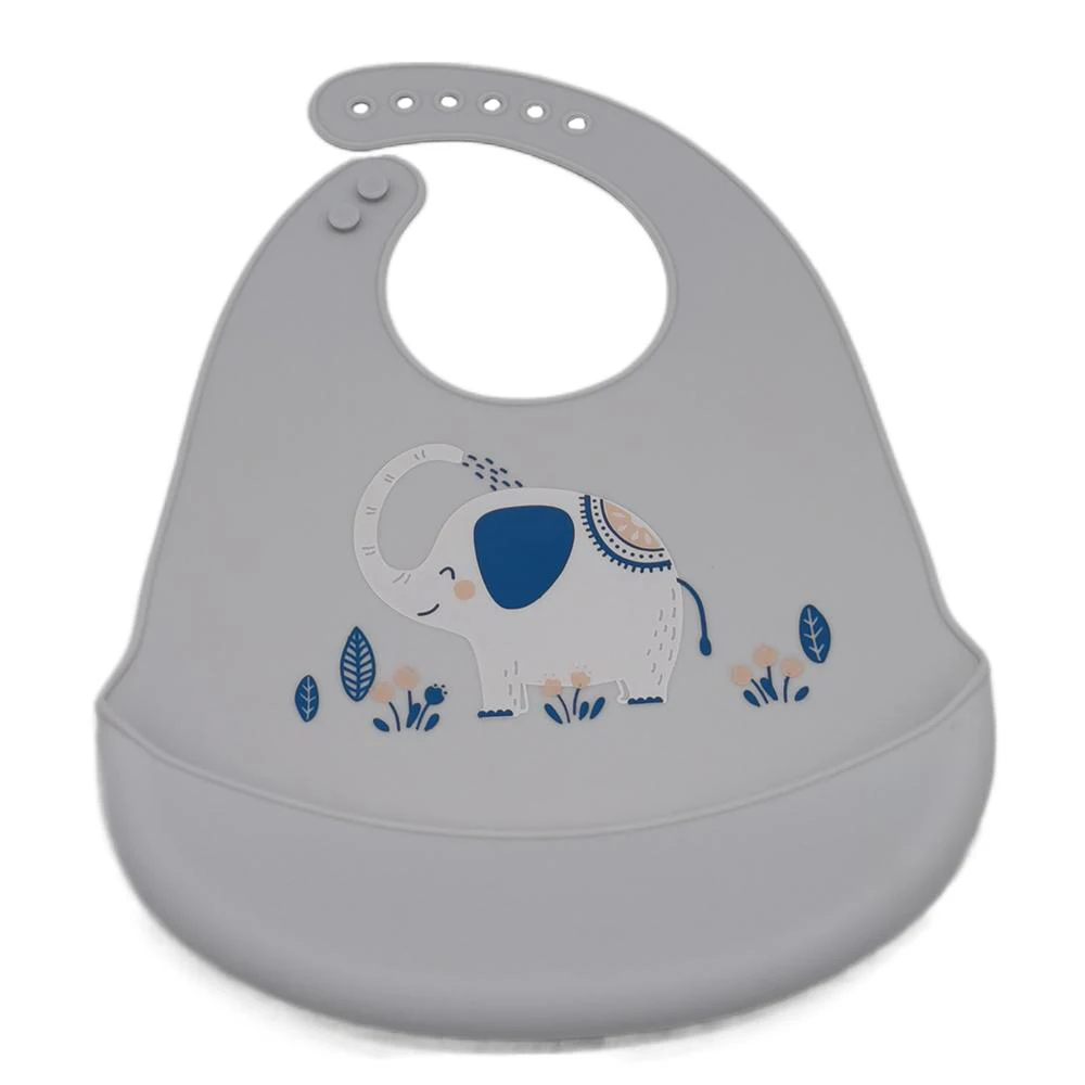 

Factory Direct Sales Kids Feeding Bib Waterproof Baberos Silicone Baby Bibs, Grey,pink,green,yellow,purple,blue