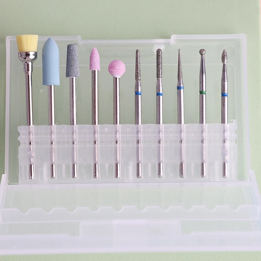 

Handpiece Manicure Diamond Nail Drill Bit Sets Home & Salon Professional OEM/ODM 3/32" (2.35 mm)