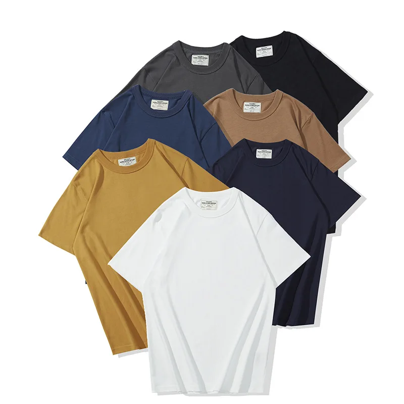 Summer Wholesale Custom High Quality Premium Men's 100% Cotton Plain Solid Clothing Made Clothing Manufacturers Hot Supplier