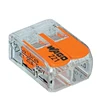 QWT pct original 221-412 lever-nuts electrical wire push in 2 port terminal blocks for wago 221 connector box