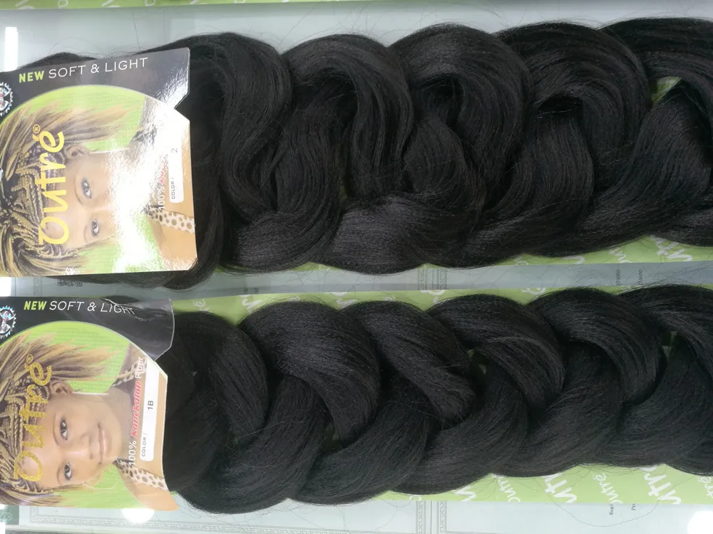 
synthetic braids,soft and light hot water set easy braiding 82