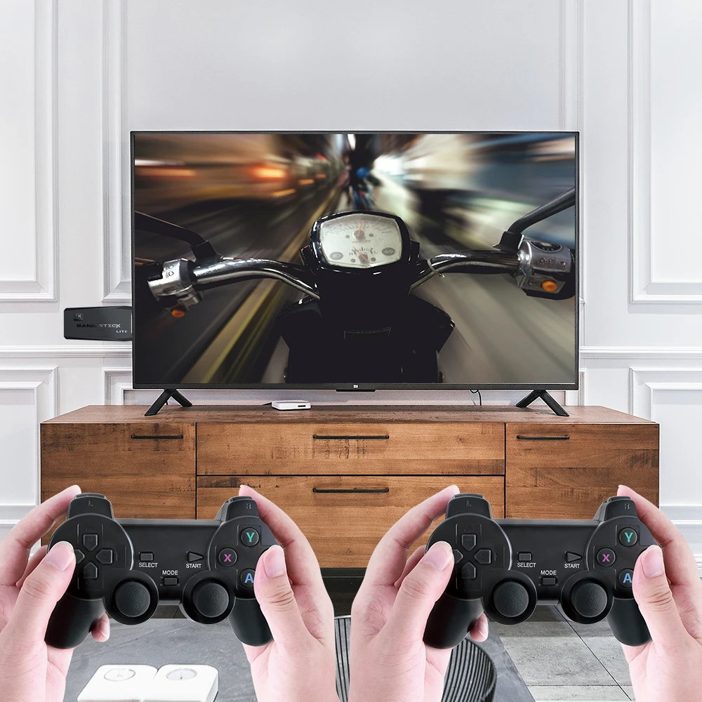 

4K Video Game Console USB Stick Wireless Handheld Player Built-in 3500 HD TV Out handheld Retro Video