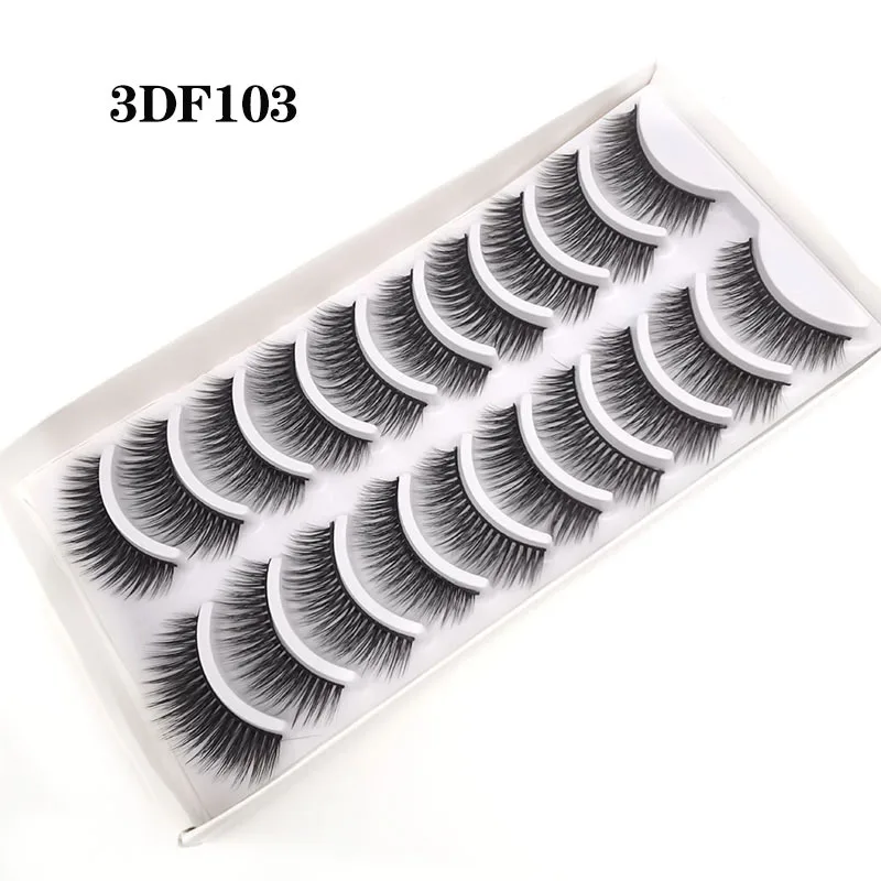 

A box10Matching chemical fiber3DFalse eyelashes natural curling multi-level eyelash