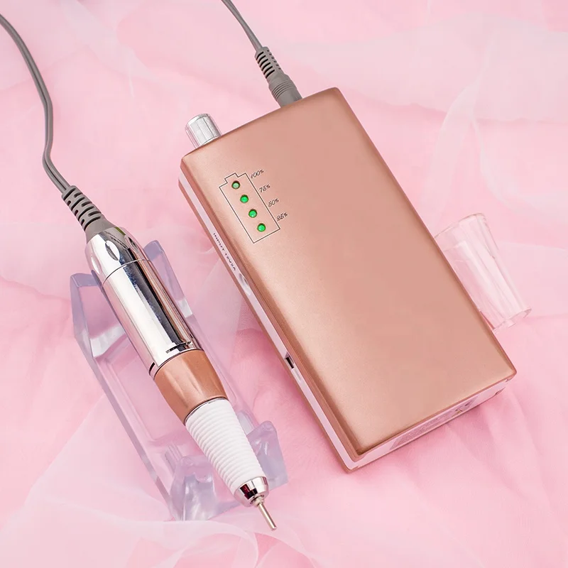 
Order 25pcs customize private logo Wireless 30000rpm Nail drill made in japan rechargeable electric kupa nail drill 