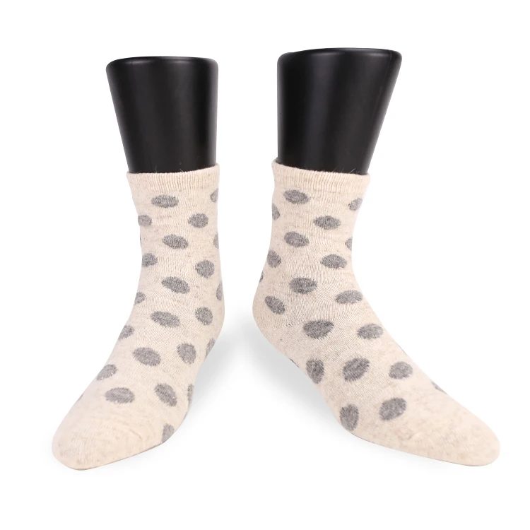 

Kangyi 2020 Cheap Women Socks Dot Soft Wool Socks, Beige