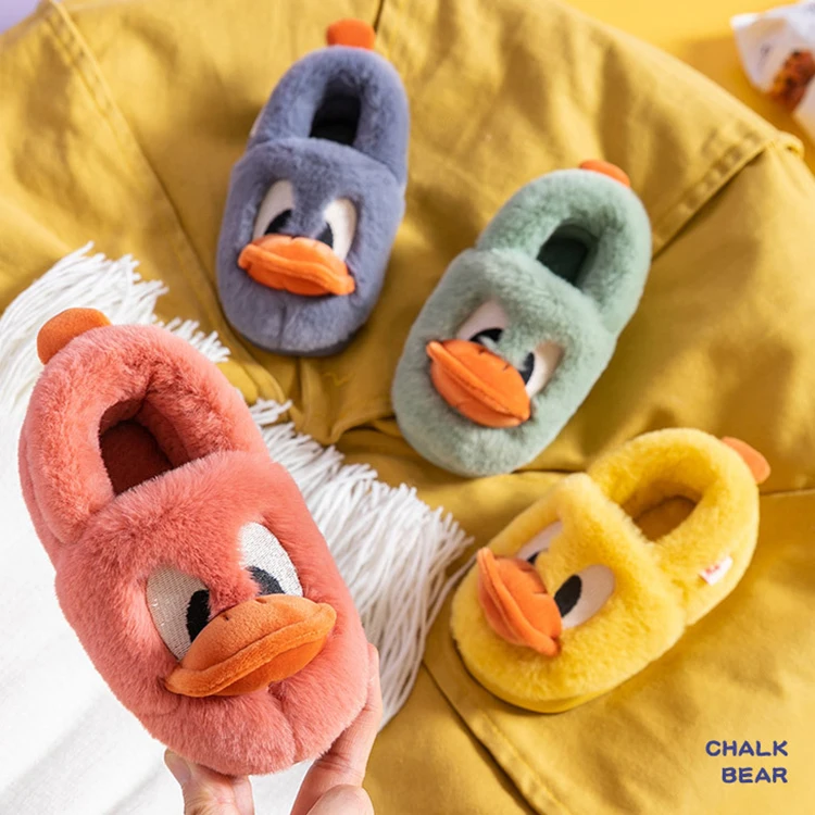 

Factory Price Cute Winter Indoor Cartoon Kids Unicorn Toddler Slippers for girls