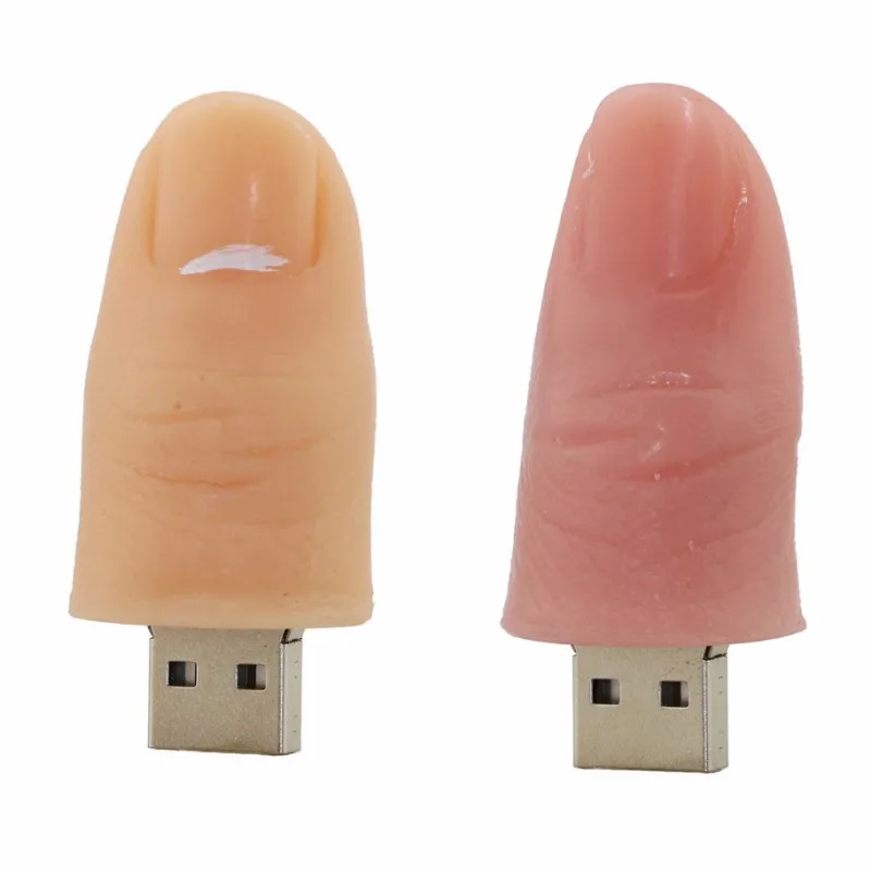 YUQI promotional bulk high quality finger usb flash drives 2gb 4gb 8gb 16gb 32gb 64gb 128gb usb flash drive 2.0 3.0 custom shape - ANKUX.COM