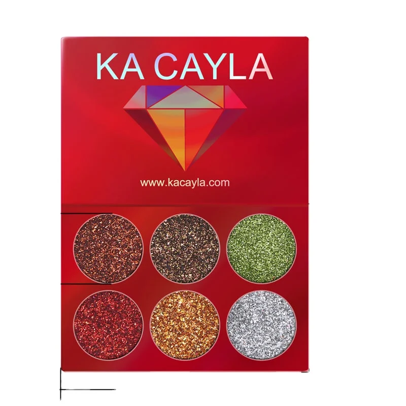 

Professional 5 Colors Glitter Diamond Sequined Eyeshadow Palette Matte Waterproof Make Up Pallets