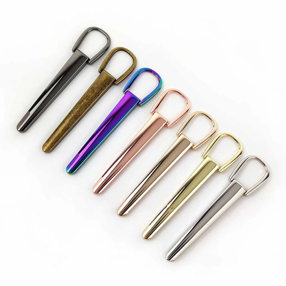 

Meetee KY362 Alloy Long Hanging Buckle Decorative Bag Handles Strap Connector Adjustable Long Finger Buckles Hardware Accessory