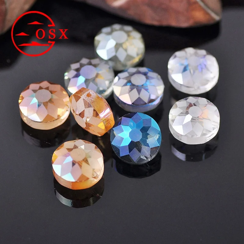 

Wholesale  Rondelle Faceted Matte Crystal Glass Loose Beads cat eye bead For Jewelry Making DIY Crafts, Color card