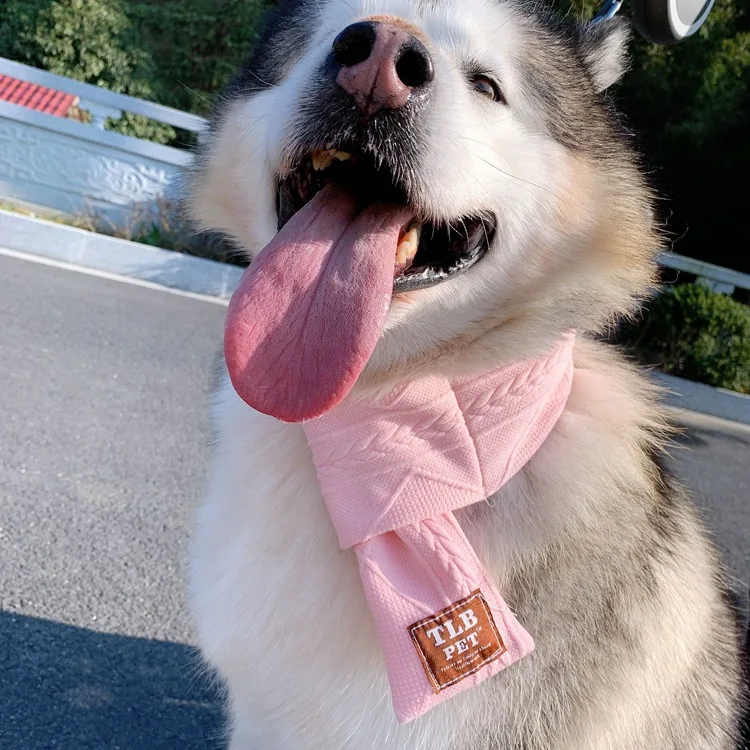 

Hot sale high quality pet clothes accessories large medium and small dog pet cat scarf, Picture shows