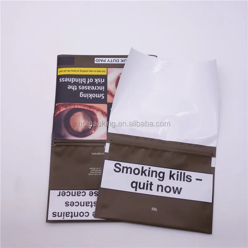 Rolling Tobacco Pouch With Self Zipper 50g / 50g Tobacco Smoking