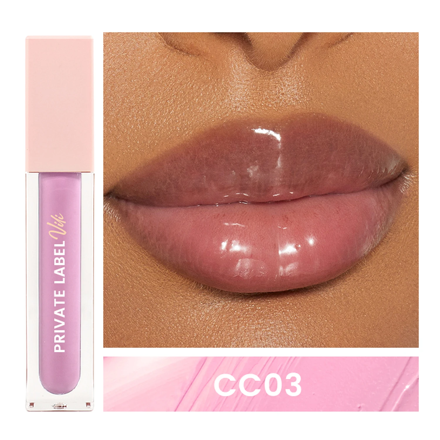 Hot Selling Luxury Lip Gloss Tubes Private Label Cosmetics with 6ml Waterproof Formula