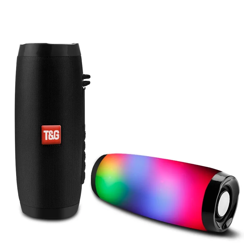 

TG157 premium portable speaker touch lamp low frequency waterproof smart mini wireless portable speaker, Black white red