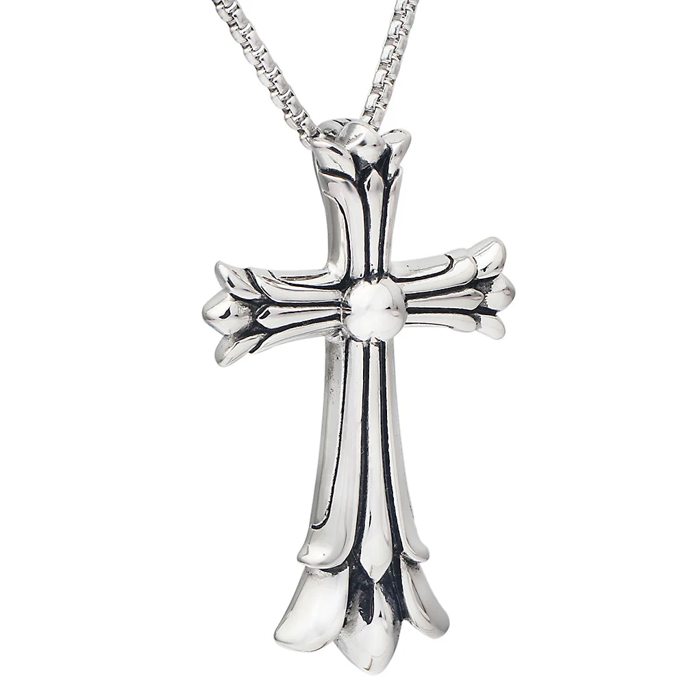 

New Arrival Stainless Jesus Cross Virgin Mary Ankh Necklace Jewelry Gorgeous Simple Custom