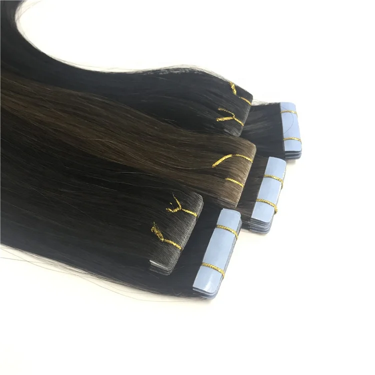 

European 10A Hair Injected Tape In Hair Extensions Salon Quality Invisible Invisible Tap Ins Extension Samples Factory Vendor