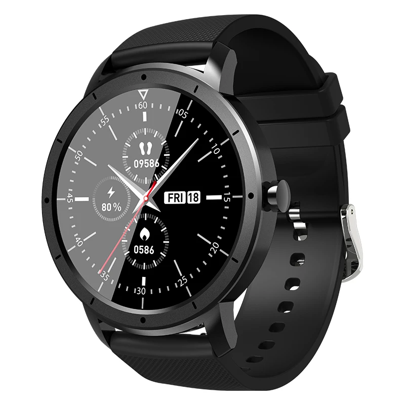 

2021 Smart Watch Round HW21 1.32 inch Message Reminder Strong Battery Life Fatigue analysis Health Weekly HW21 reloj inteligente