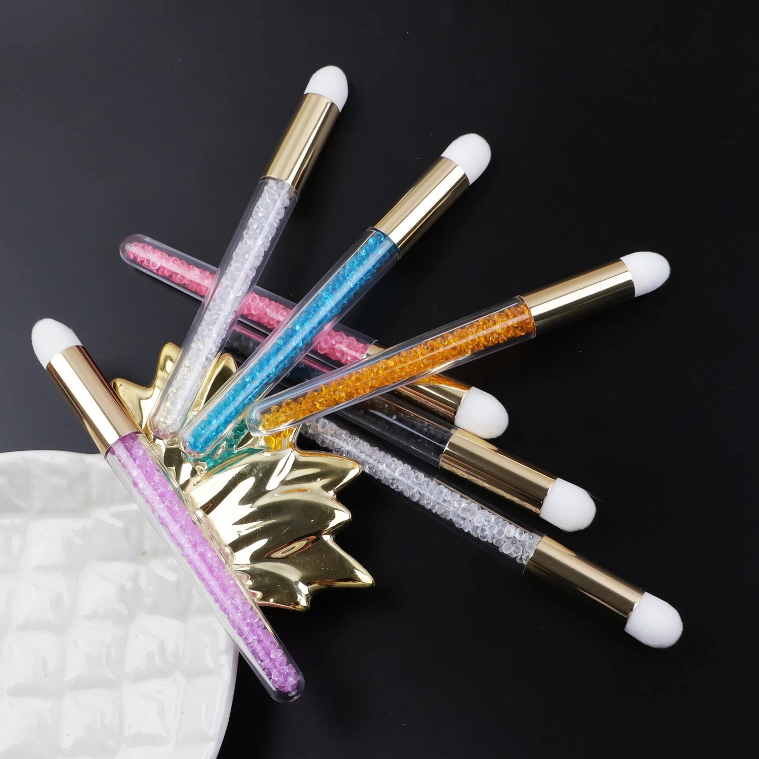 

Wholesale Lash Extension Brush Lash Cleansing Brushes Cleanser Brush Lashes Extension Shampoo Glitter Pink, Multi colors