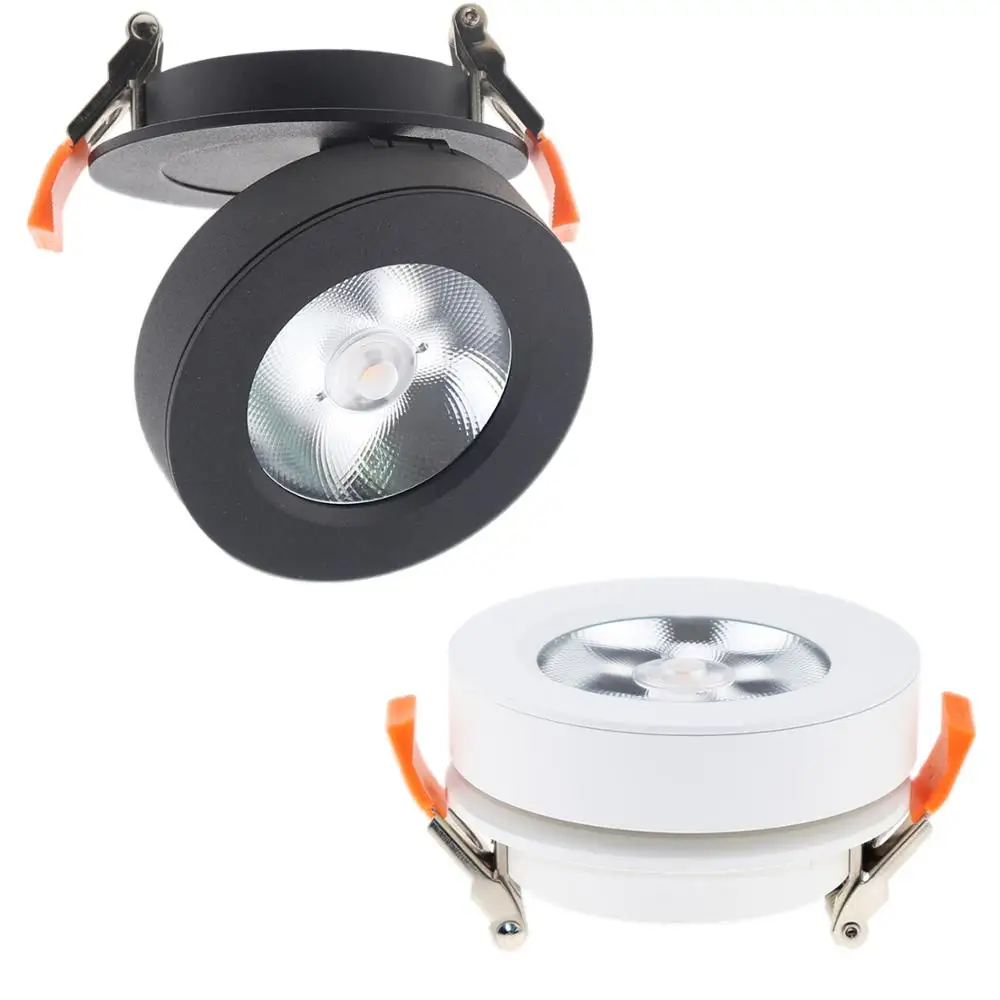 Led Surface Mounted 12W Cob Downlight 3W 5W 7W 9W Ceiling Lighting Lamp Foldable 360 Degree Rotatable Embedded Ceiling Light