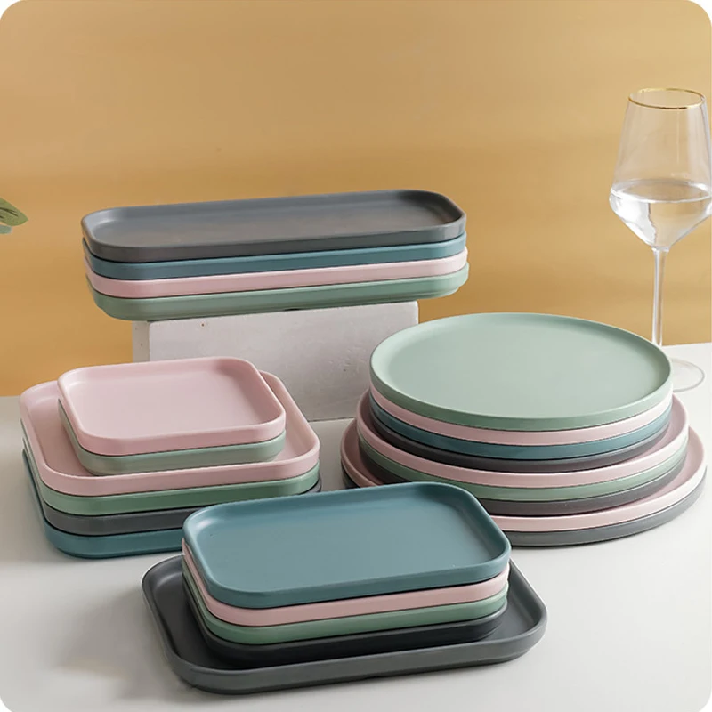 

Melamine Printing Melamine Plate Round Matt  Hard Plastic Dinner Plate 100% Melamine Dinner Plate Set