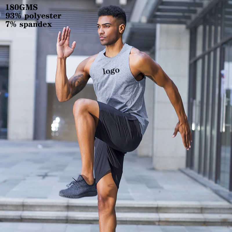 

mens gym wear sleeveless men vest cotton custom tank top